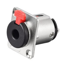 6.35mm 1/4 Inch Female Stereo TRS Audio Socket Jack Connector Panel Mount1pcs