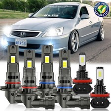 For Honda Accord 2005-2007 Hilow Beam Fog Light Led Headlight Bulbs Combo Kit For Honda Accord 2005-2007 Hilow Beam Fog Light Led Headlight Bulbs Combo Kit