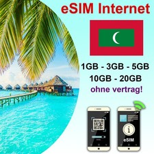 eSIM Malediven &ndash; Nur Internet, Keine physische SIM | Travel Sim Card