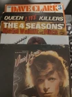 CLASSIC ROCK VINYL LP LOT, DAVID BOWIE, DAVE CLARK 5, 4 SEASONS, QUEEN & MORE