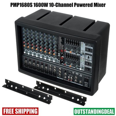 PMP1680S 1600W 10CH Powered Mixer Mixing Console w/ Dual Processor for   #tk
