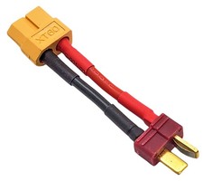 NHX RC XT60 Female to T Plug Deans Male Adapter Connector 14AWG