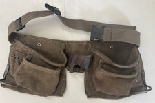 McGuire Nicholas? Leather Carpenter's Adjustable Tool Belt Used