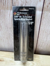 Performance Tool Extra Long Reach Spark Plug Socket W80533 - 3/8" DRIVE 5/8" NIB