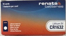 100 Renata CR1632 3V Lithium Coin Cell  - FRE...