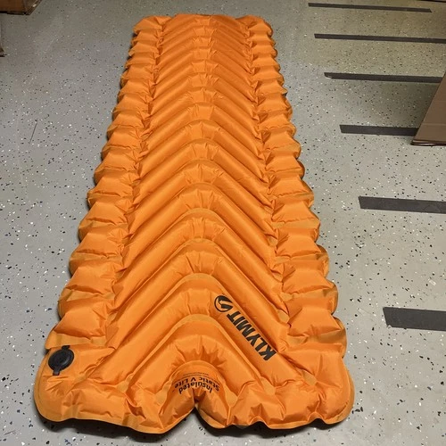 Klymit Insulated Static V Lite Inflatable Mattress, Mango Orange - 06I2OR03C