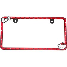 New Official Hello Kitty Bling Diamonds Car Truck Suv Metal License Plate Frame