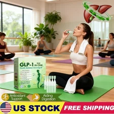 GLP-1 6-in-1 Oral Liquid Fast Weight Loss, Blood Sugar Control Heart/Gut Health