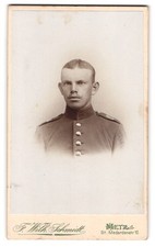 Photo F. Wilh. Schmidt, Metz, St. Medardenstrasse 10, Junger Soldier in Uniform