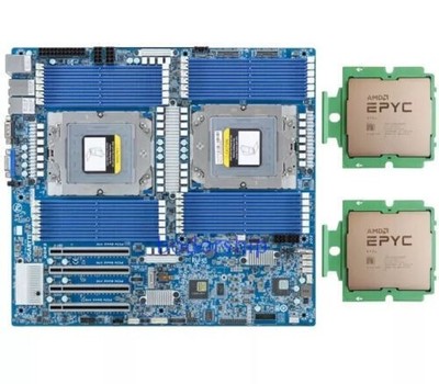 Gigabyte MZ73-LM0 (rev. 2.0）With 2x AMD EPYC Bergamo SP5 ZEN4 9754 CPU Processor