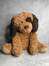 Toys R Us Large Brown Floppy Patch Puppy Dog 17 Sitting Soft Plush Toy 2013
