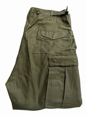 VINTAGE US ARMY FIELD TROUSERS PANTS M51 1951 KOREAN WAR Med Short Nos