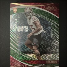 Panini 2025 Absolute Nick Martin Rookie Red & Green Plaid /60 #164 49ers