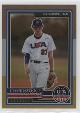 2023 USA Baseball Stars & Stripes Bronze Silver and Gold Prizm Stunner Gonzales