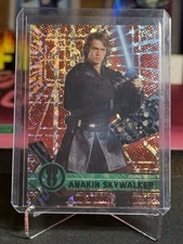 2017 TOPPS STAR WARS HIGH TEK 1 ANAKIN SKYWALKER RED ORBIT DIFFRACTOR /5