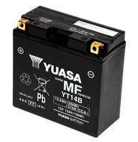 Motorradbatterie Yuasa YT14B AGM 12V 12Ah 210A YT14B-BS FüR Yamaha