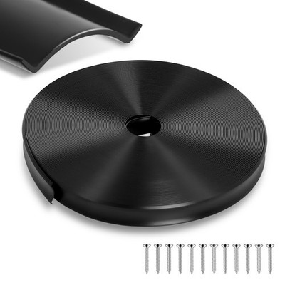 7/8'' 100FT RV Vinyl Trim Insert with 12 Screws - Durable 100FT-7/8'', Black 