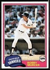 Bobby Murcer 1981 Topps #602 New York Yankees