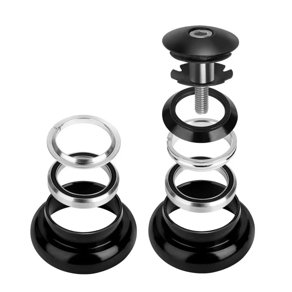 34MM 1-1/8" Threadless Ball External Bearing Headset Kit For Road Bicycle MTB - Image 2 of 4