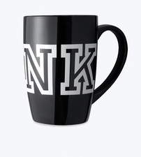NEW Victoria's Secret PINK black mug holds 500 ML of water - rare DISCONTINUED