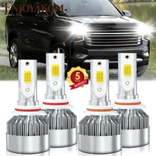 For Chevrolet Tahoe 1995-2006 LED Combo Headlights Bulbs High Low Beam Kit 4x