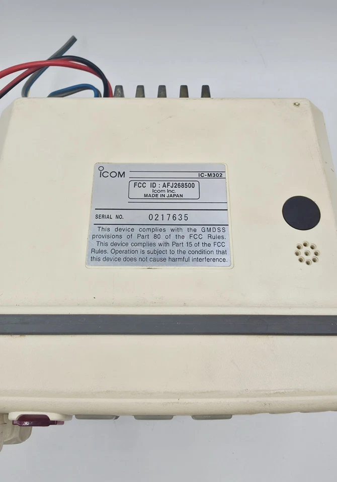 Transceptor de radio VHF Icom IC-M302 DSC con micrófono Foto 4 de 4