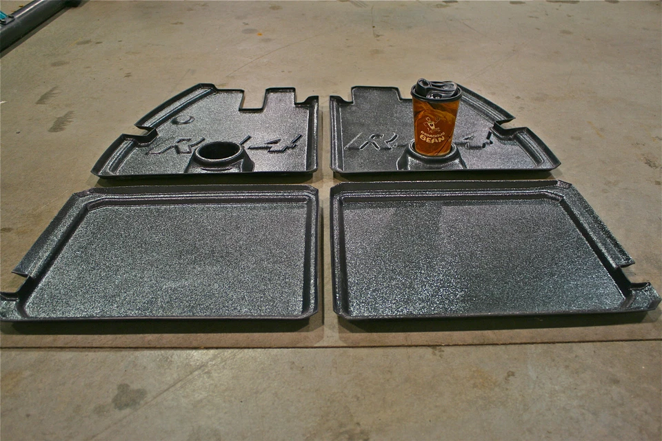 Robinson R44 Helicóptero Piezas Bandejas Suelo con Portavasos Juego de 4 Plástico ABS Foto 2 de 3