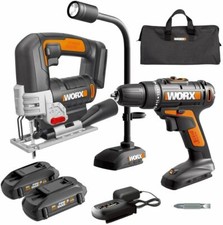 WORX WX958L 20V LI 3pc Combo w/ Drill, JigSaw...