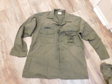 US NAVY SEABEES MANS UTILITY OG 507 LONG SLEEVE SHIRT SIZE 16.5 X 34