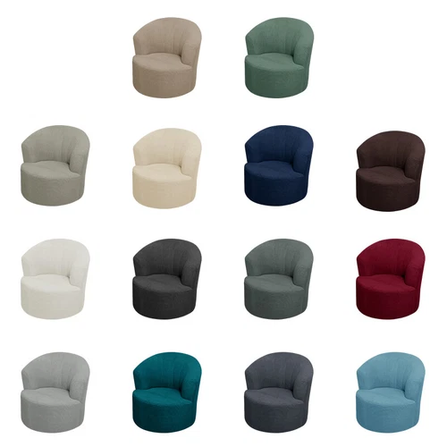 Drehstuhlbezug Stuhl Sofa Bezug rund für Wohnzimmer Schlafzimmer Büro - Bild 1 von 38