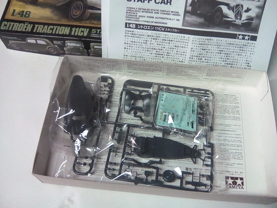 CITROEN TRACTION 11 CV STAFF CAR 1:48 TAMIYA - Immagine 3 di 4