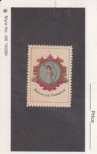 France WWI  Coat of Arms of the City of Warsaw Nude Vignette Poster Stamp