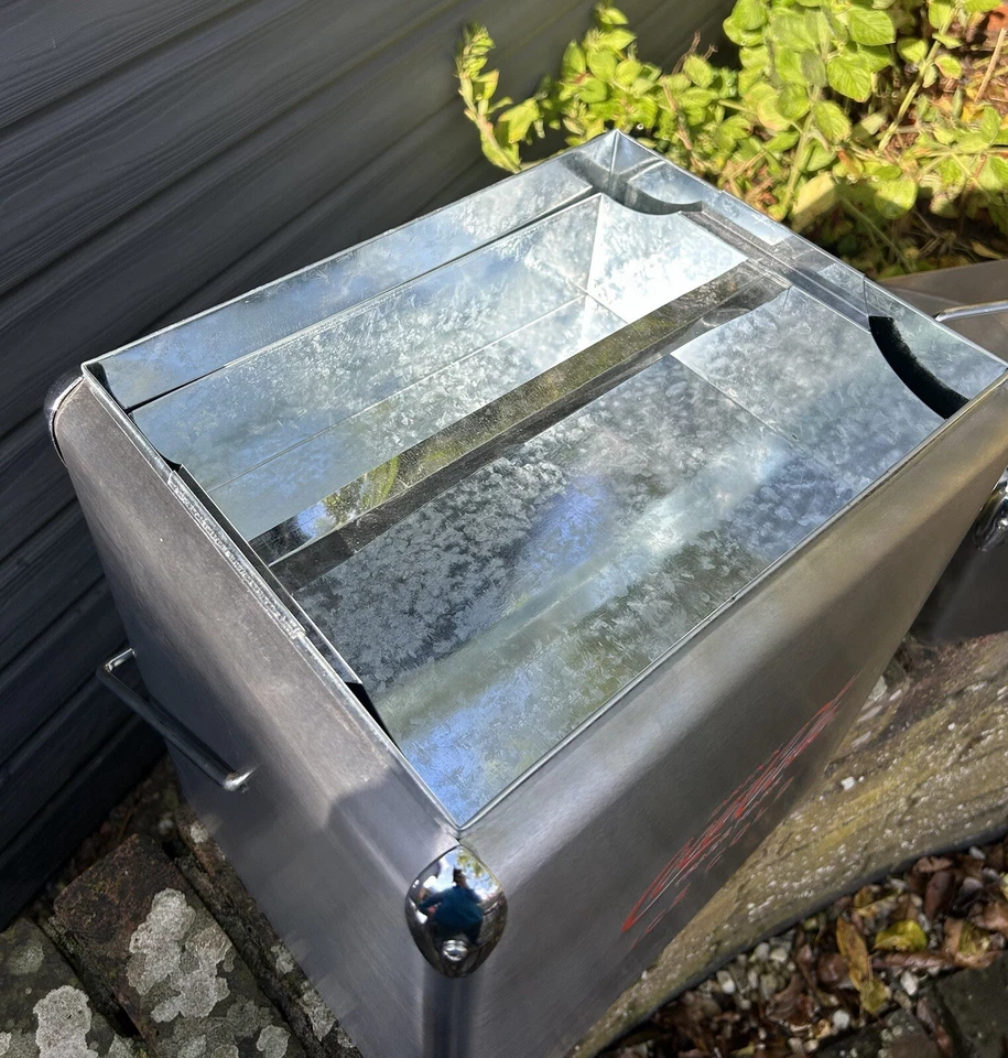 Coca Cola Vintage Retro Stainless Cooler Vw Air Cooled Split screen T2 - Large - Image 3 of 4