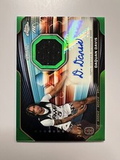 2023-24 Topps Chrome OTE Daquan Davis Green Auto Jersey Patch Refractor SP /75