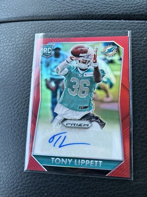2015 Prizm Tony Lippett Red RC Rookie AUTO /150 #RS-TD Miami Dolphins J1S