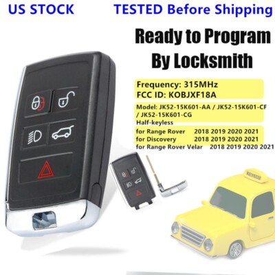 Smart Remote Key Fob for Land Rover Ranger Rover Velar JK52-15K601-AA ...