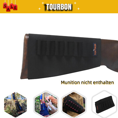 TOURBON Shotgun Munitionshalter Shells Carrier 12GA Hinterschaft Abdeckung Hülse