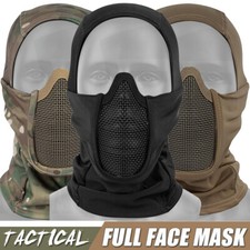 Tactical Airsoft Balaclava Mesh Mouth Guard Mask with Full Face Protection Mask