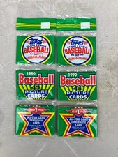 Topps Baseball dwa 1990 pakiety rack z 45 kartami na stojak