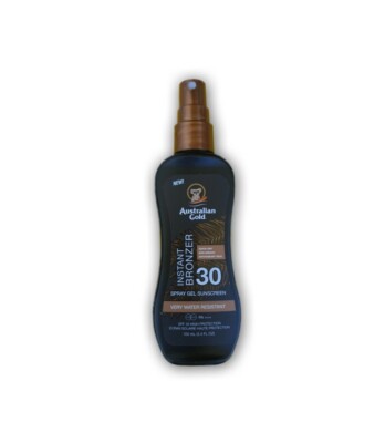 Australian Gold/SPF 30 Spray Gel with Bronzer 100ml/Sonnenschutz/Sonnencreme 