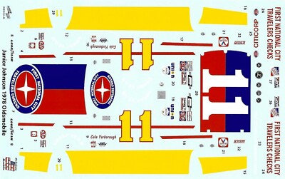 Powerslide #11 First National City Travelers Checks 1978 Cale Yarborough decal