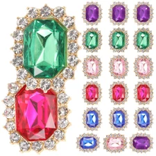 20PCS DIY Party Shoelace Charms Shoe Charms Shoe Clips Shoelace Rhinestones