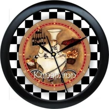 Personalized French Chef Kitchen Wall Clock Gift 0724
