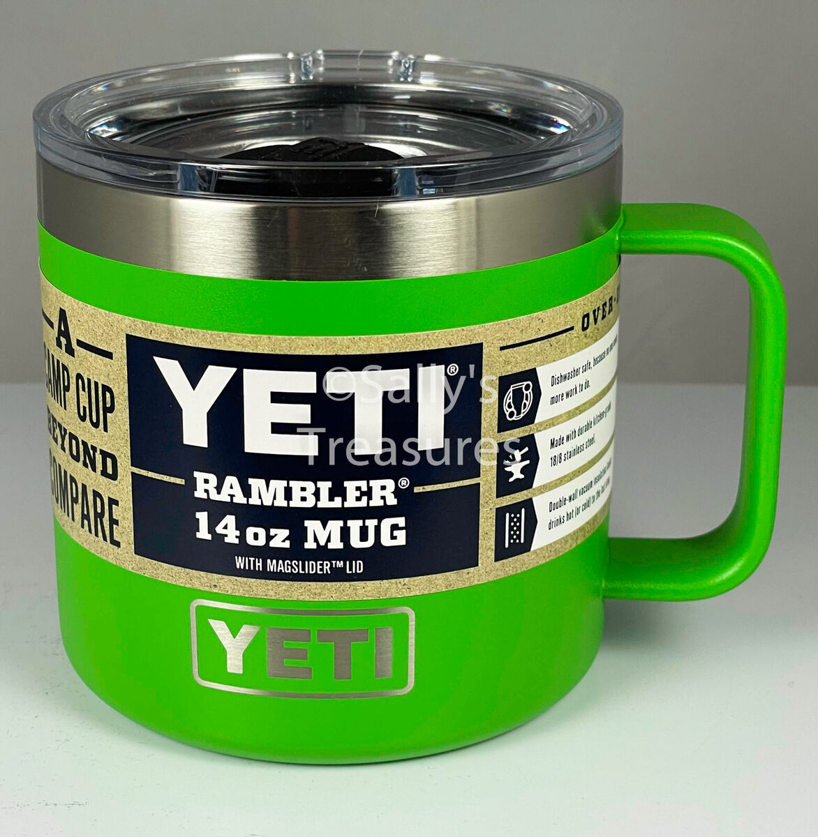 YETI Rambler 14-fl oz Stainless Steel Mug with MagSlider Lid at