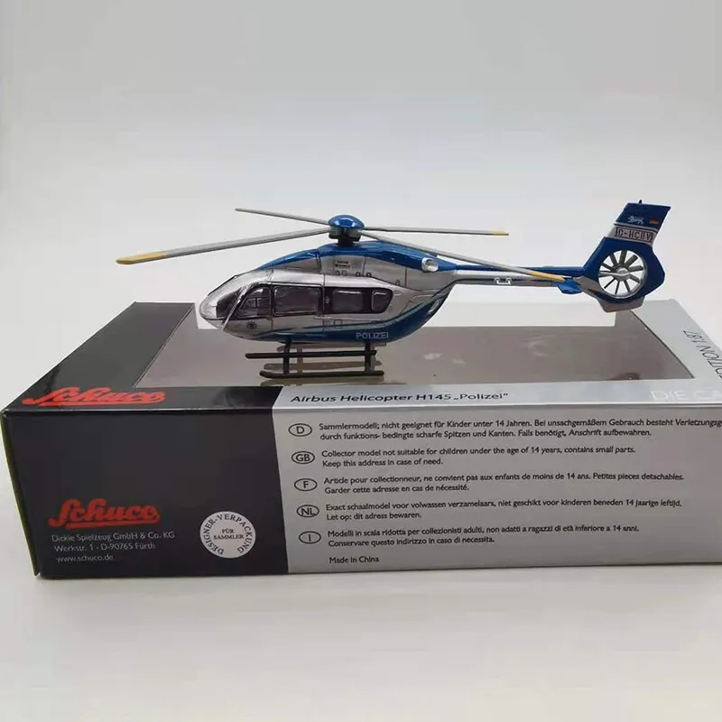 moordenaar Trekker smokkel Diecast Metal 1:87 Aircraft Polizei Police Helicopter Model H145 Aircraft  Toys | eBay