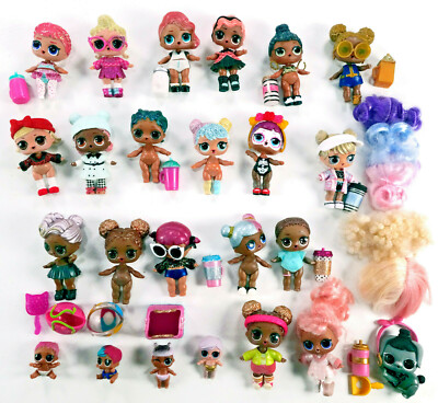 LOL SURPRISE lot pets lil sisters hair goals glam suprise dolls 24