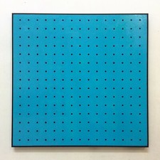 3D Wandobjekt, türkis 225, Original von Norbert Herzog, Ölfarbe auf Holz       