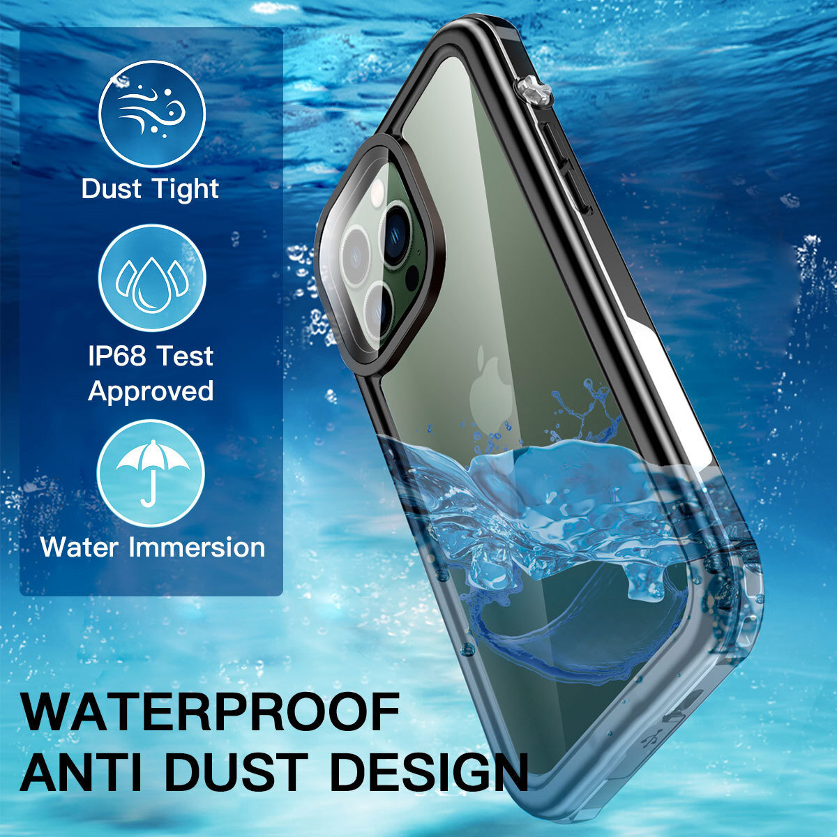 Waterproof Case Iphone Iphone 12 Pro Full Body Protector ELEHOLD
