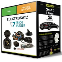 Elektrosatz 7-Pol Spezifisch für Seat Leon 09.2012-05.2015 NEU Erich Jaeger