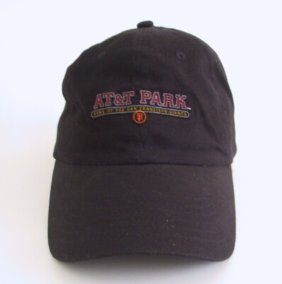 Baseball Hat AT&T Park Ladies Baseball Cap, Black Strapback by KATI Sportcap
